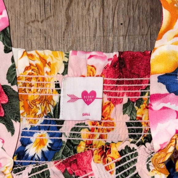 Buddy Love • Floral Smocked Maxi Dress - Picture 5 of 12